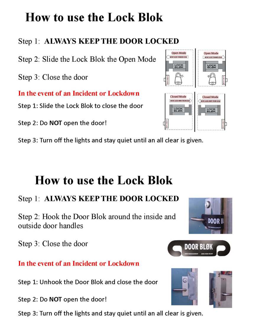 Lock Blok Instructions