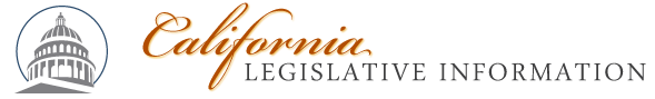 california legislative information banner