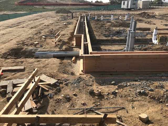 Stem wall from work