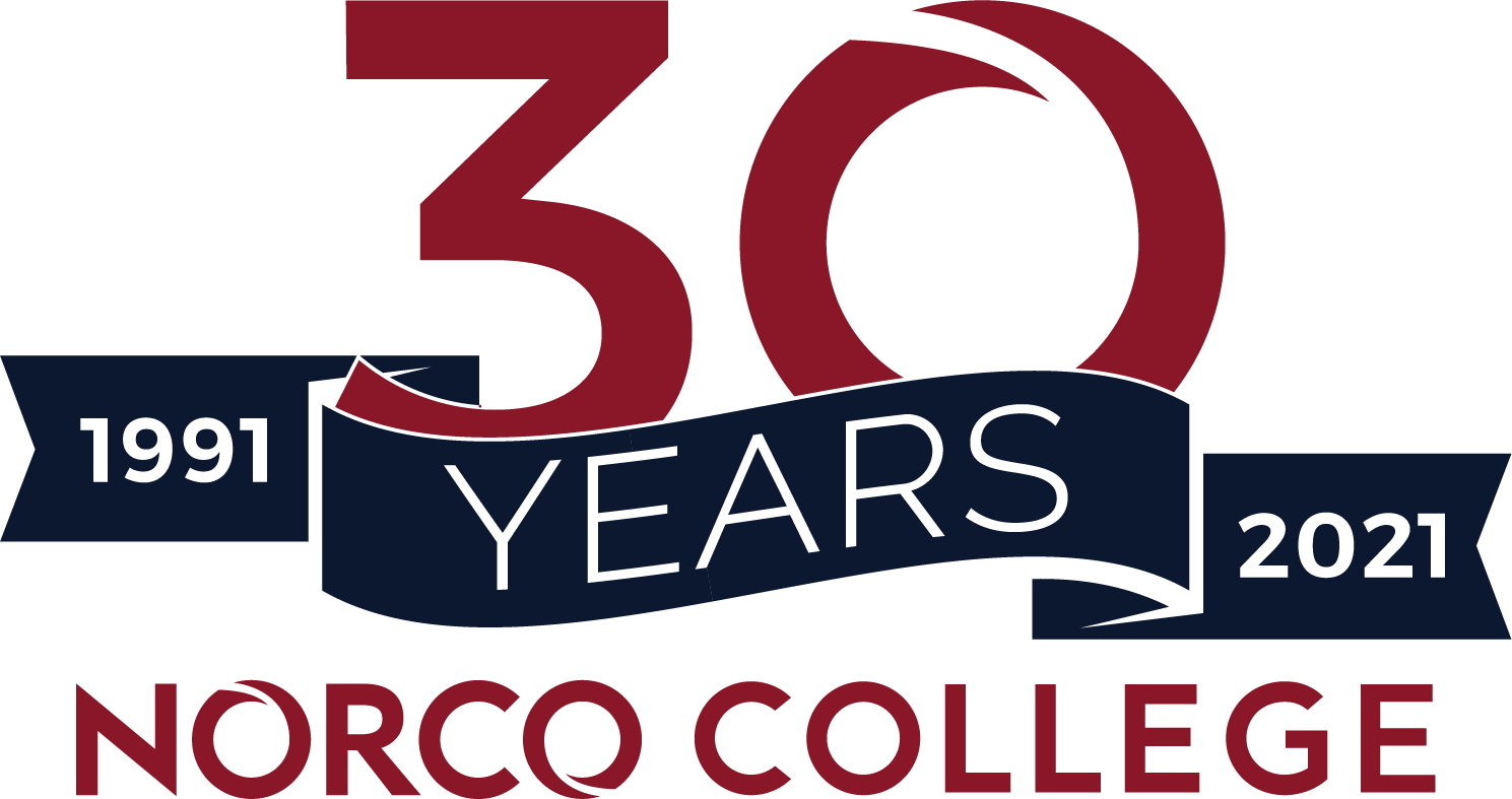 Norco College 30 Years logo