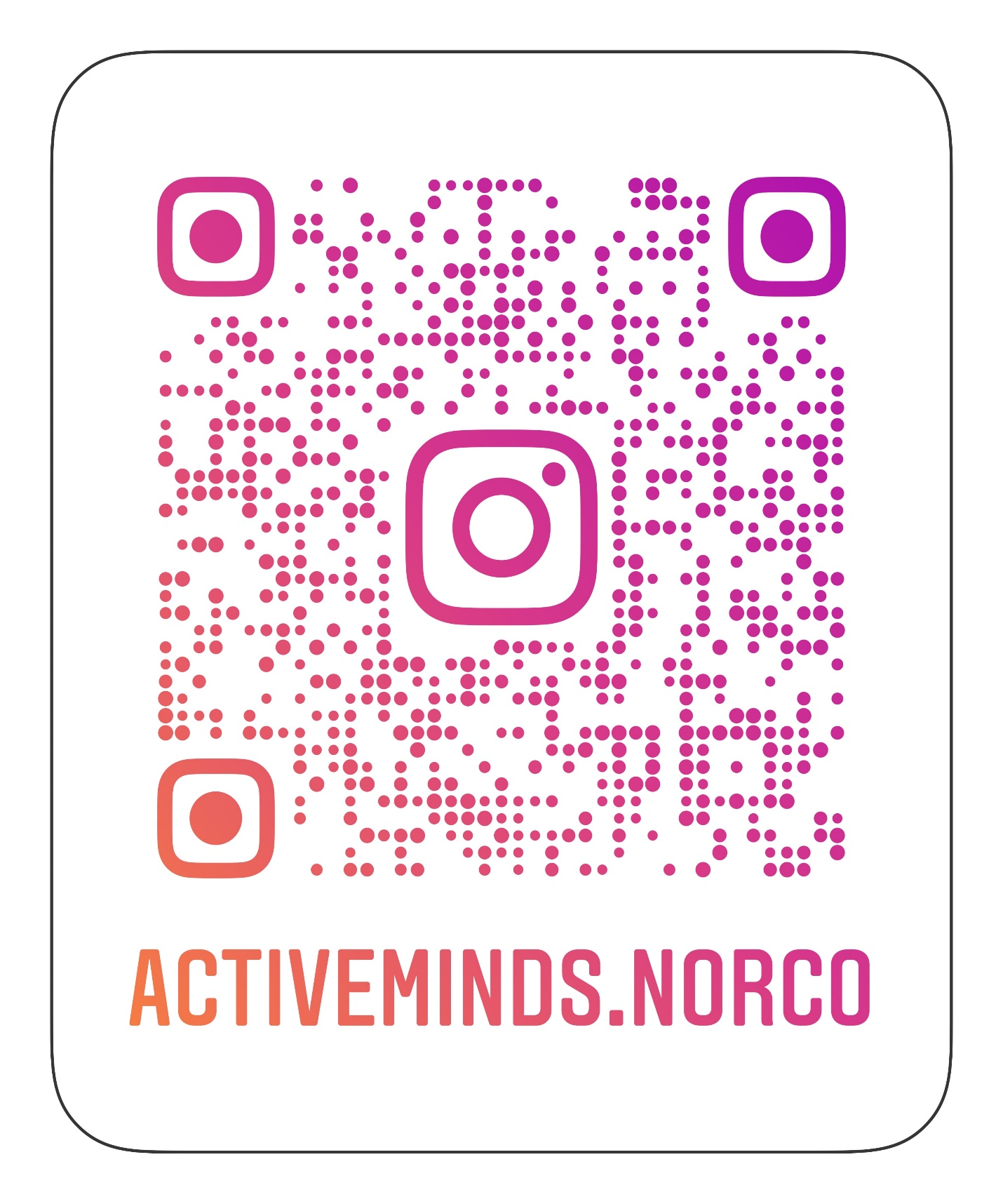 Active Minds Club Instagram QR Code