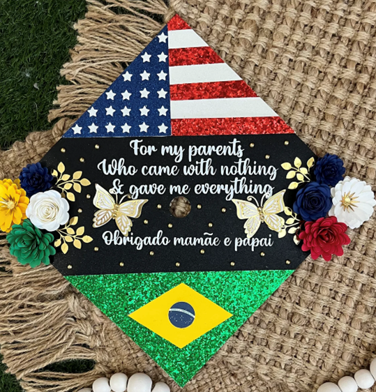 Approved Decor for cap for Norco College Commencement