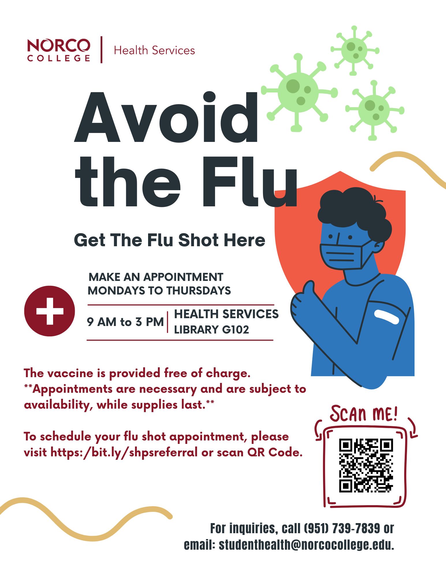 flu  vaccine  information for appointment