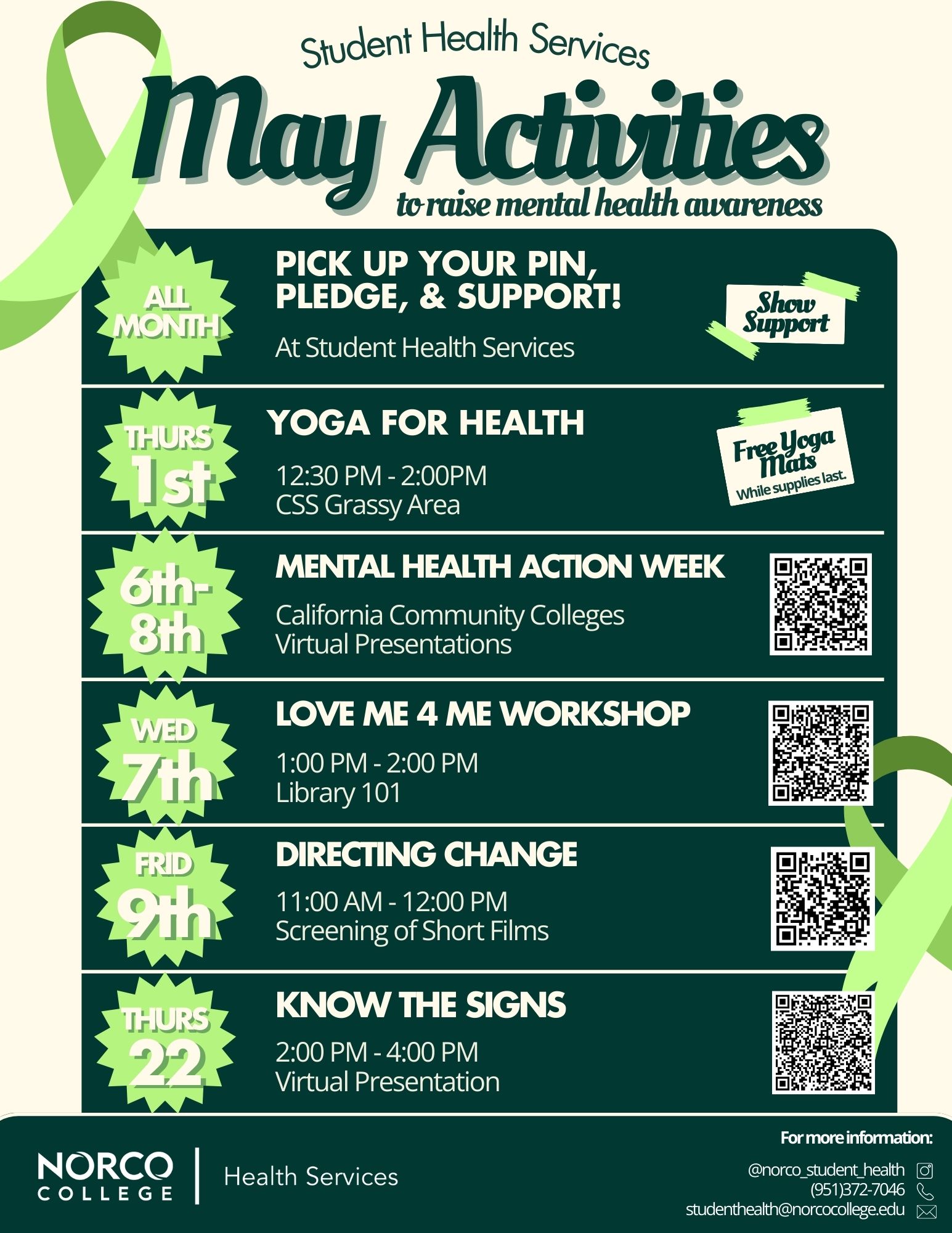 May Activities - Health Services 