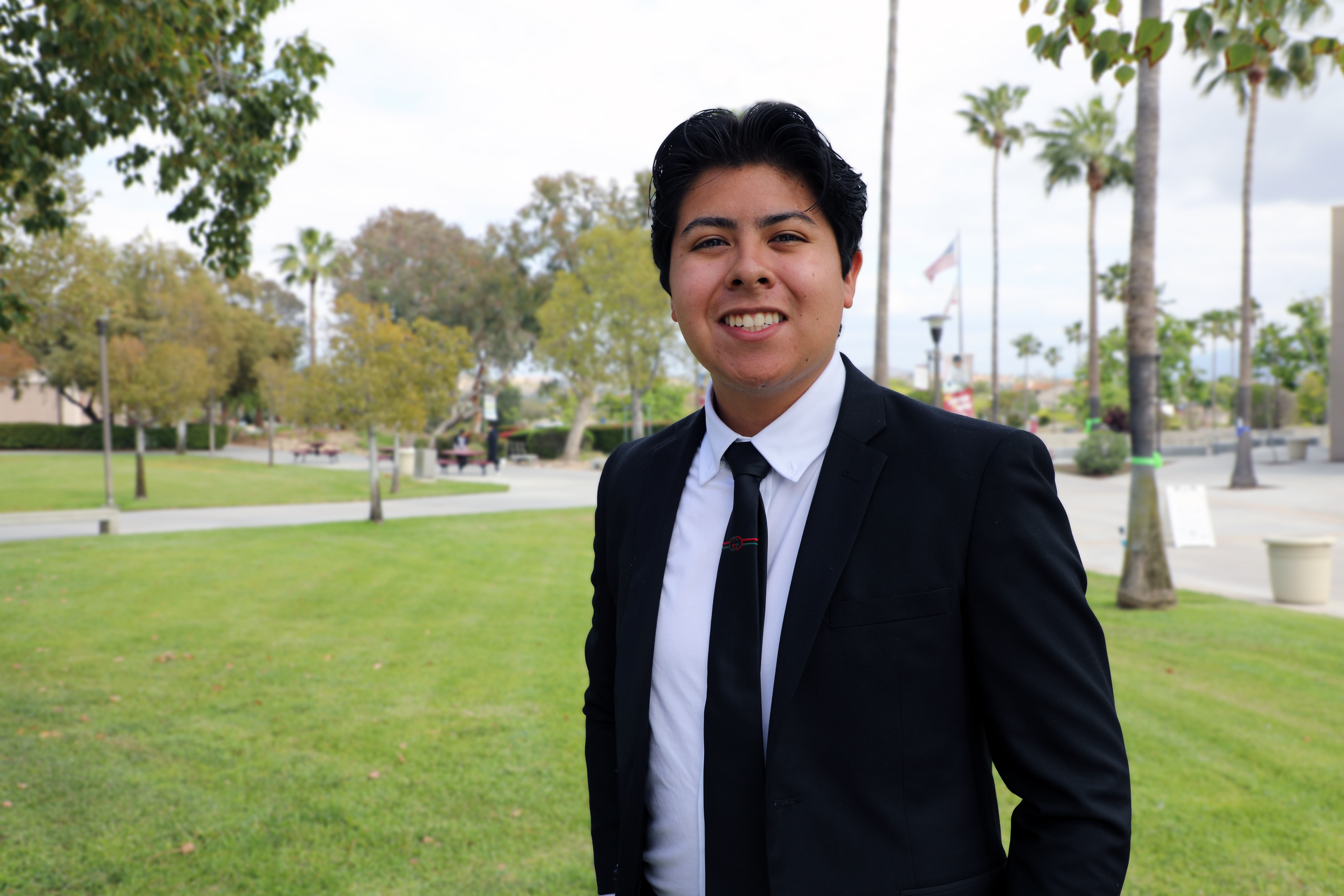 Lino Leon on Norco College campus