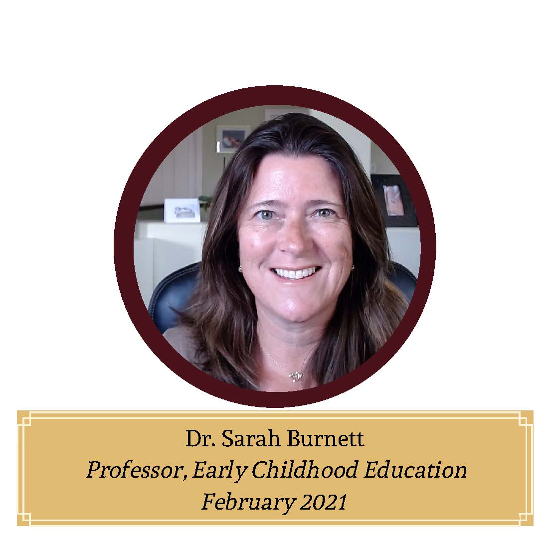 Mustang of the Month February 2021 Dr. Sarah Burnett