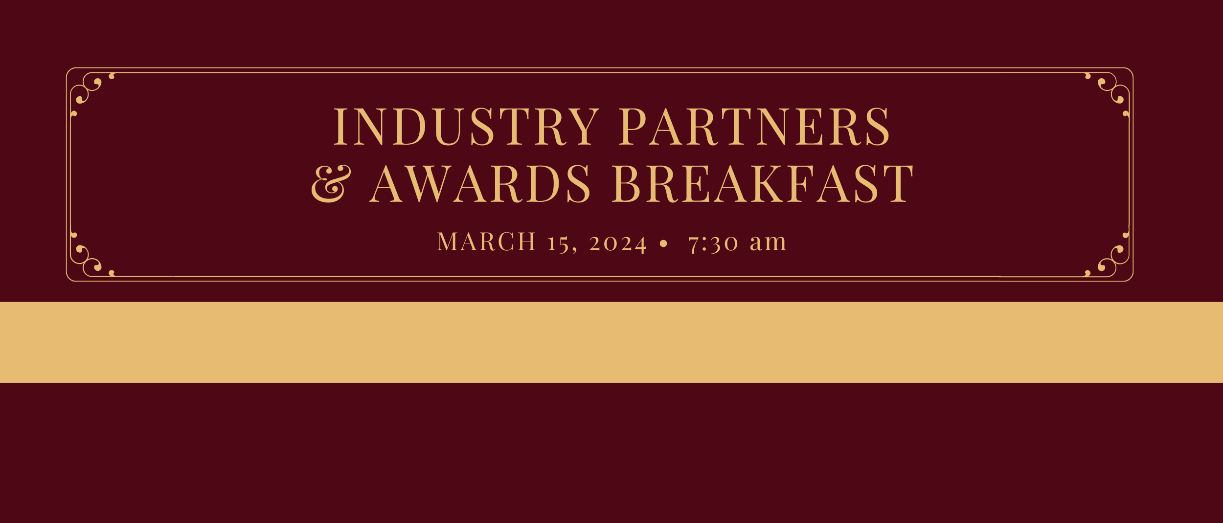 Industry Partners Breakfast hero image banner