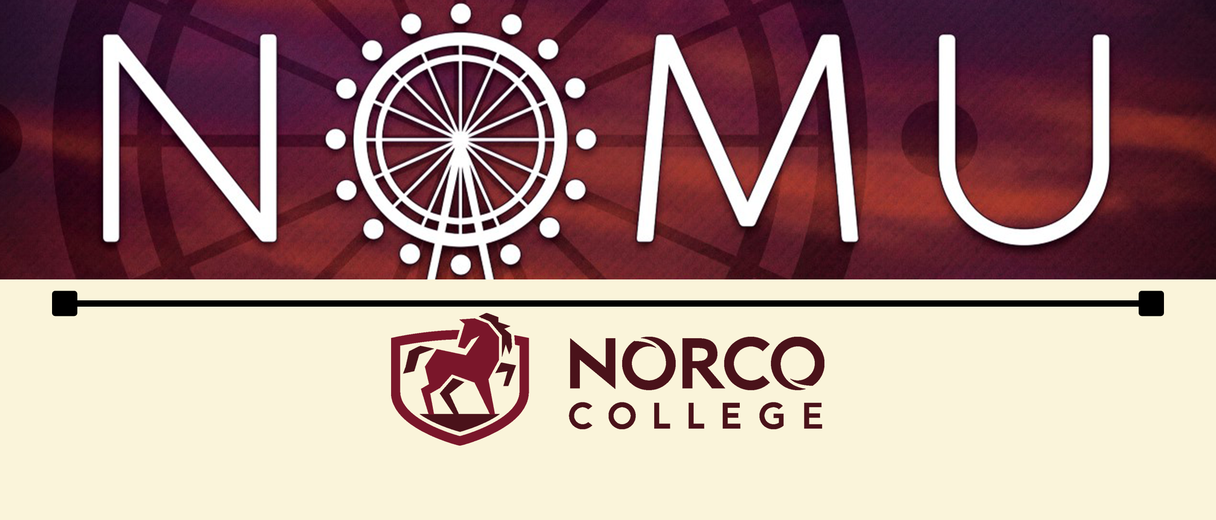 NOMU Norco College Music and Arts Festival hero image banner
