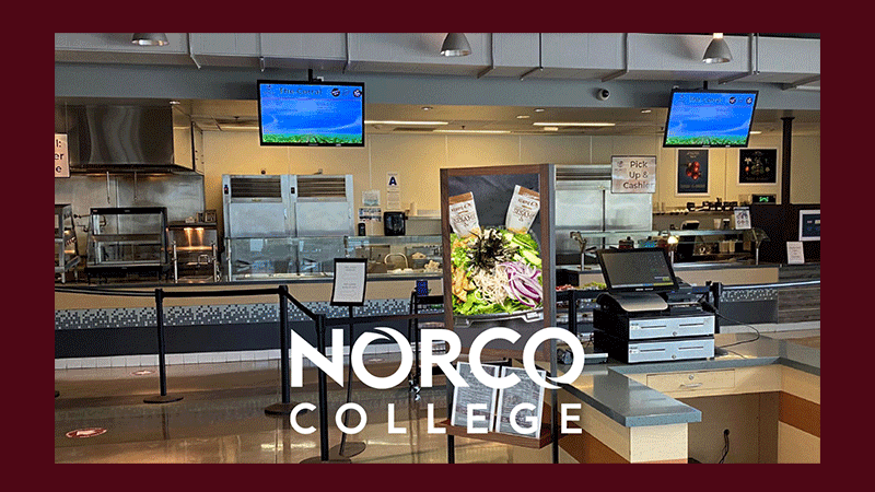 The CORRAL at Norco College with white Norco College logo featured image