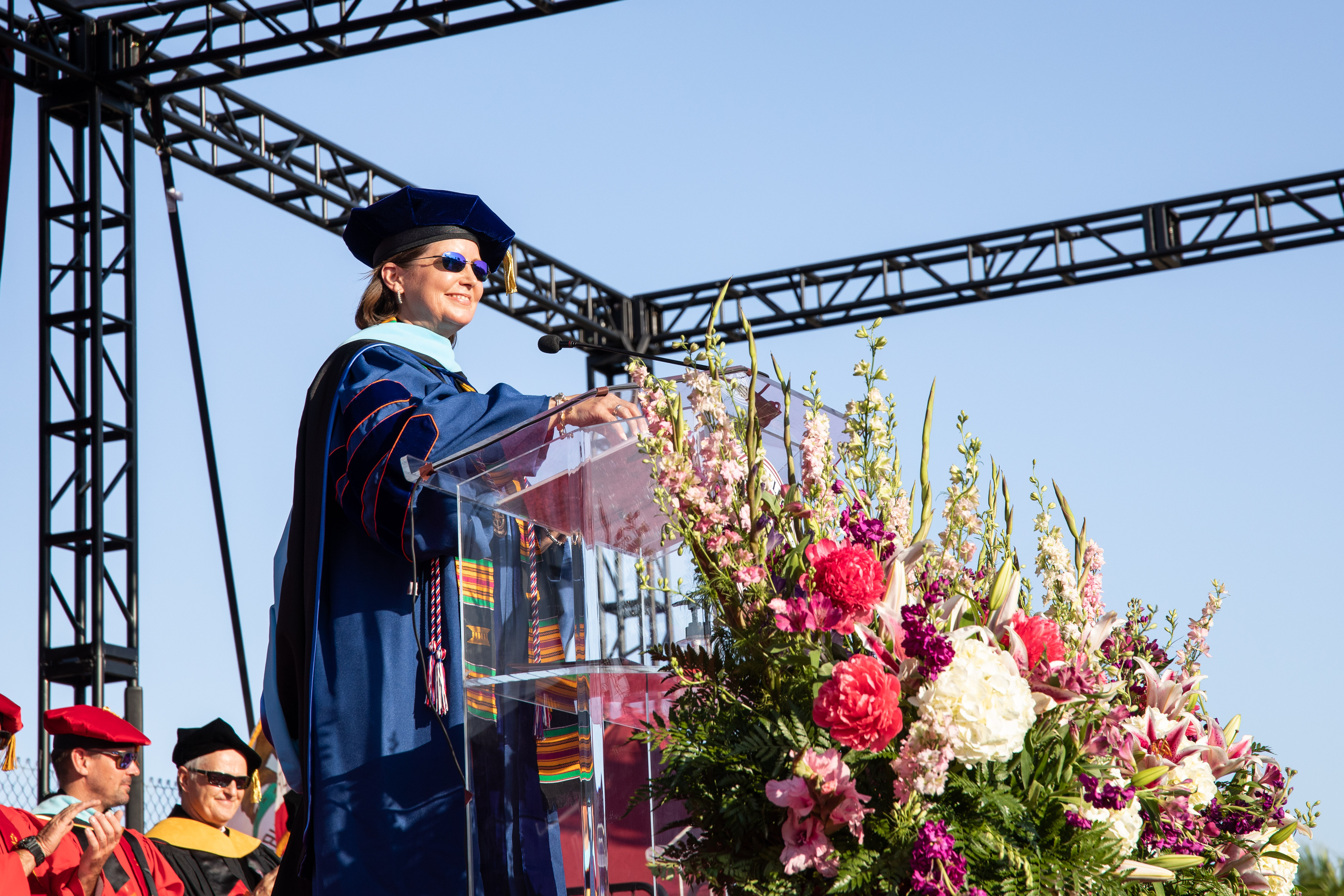 President Monica Green speaking at 2022 Norco College Commencement